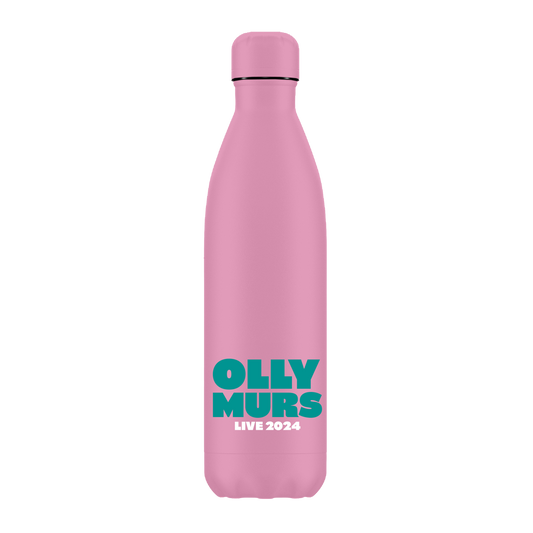 Olly Murs Live 2024 Pink Water Bottle