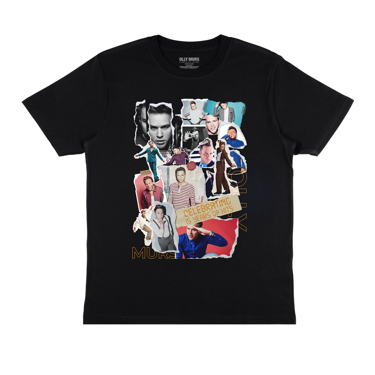 Olly Murs 15 Years Anniversary Black Tee
