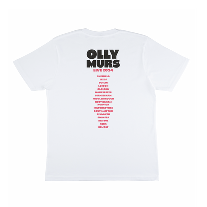 Olly Murs Live 2024 White Tee